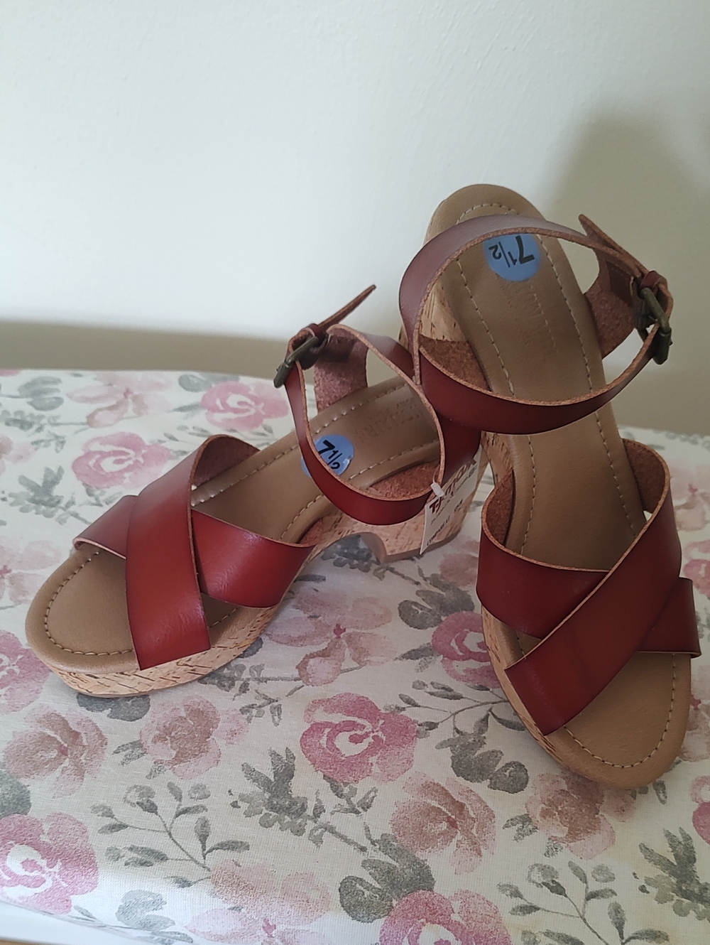 Women’s Brown Strappy Cork Sandals